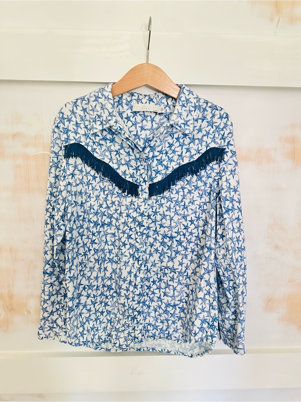 Scribble star fringe cowboy shirt
